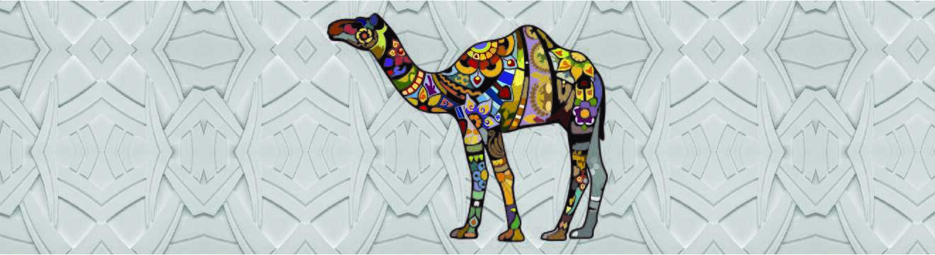 El camello de colores