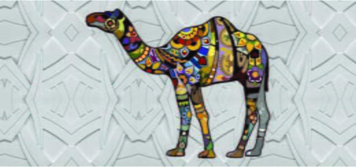 El camello de colores